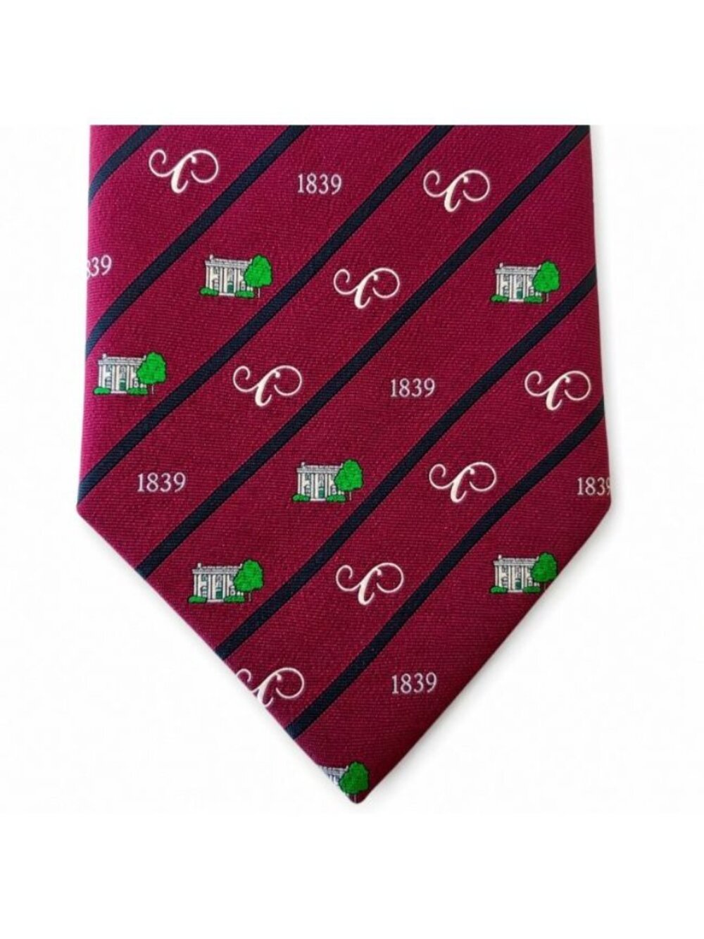 Episcopal High School Silk Tie Burgundy Crest Callaway Loyalty Society USA Made